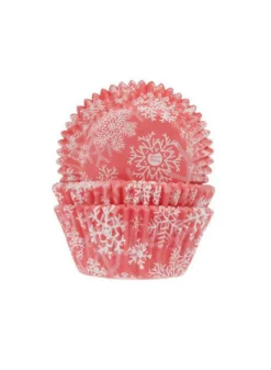 Muffinsformar Röda med Snökristaller – House of Marie