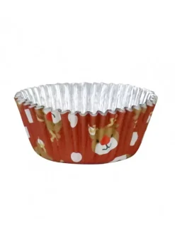 Muffinsform Röd med Rudolph – 30 st