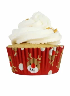 Muffinsform Röd med Rudolph – 30 st