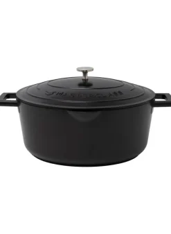 Oval gryta 6 L i Gjuten Aluminium – Svart 40×27.5×22 cm – Masterclass