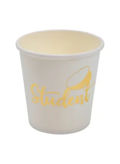 Pappersmugg Student Guld – 8-pack