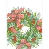 Pappersservett Buffe 33×40 cm Ribbon Stripe Julkrans – Caspari
