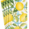 Pappersservett Buffé 33 x 40 cm – Citroner Seville Ivory – Caspari