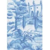 Pappersservett Buffé 33 x 40 cm – Tuscan toile blue – Caspari