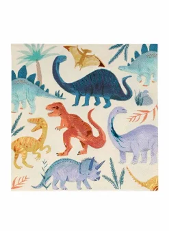 Pappersservett Dinosaurier 33 x 33 cm – Meri Meri