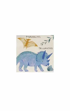 Pappersservett Dinosaurier 25 x 25 cm – Meri Meri