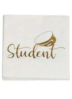 Pappersservetter i vitt – Student 16 pack – 33×33 cm