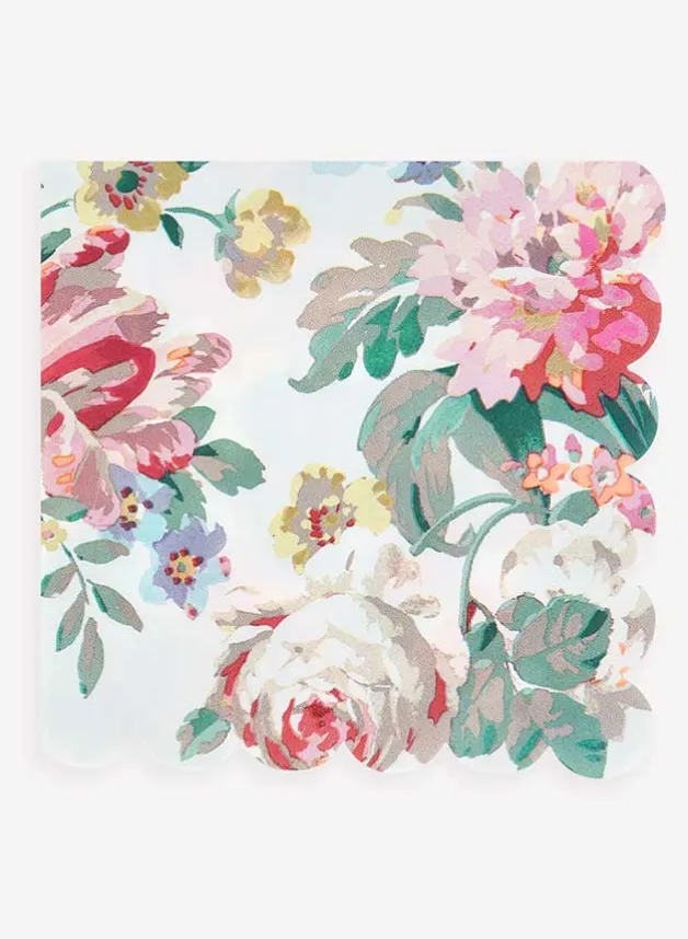 Pappersservetter Rococo Blommor 33×33 cm 16 st – Meri Meri