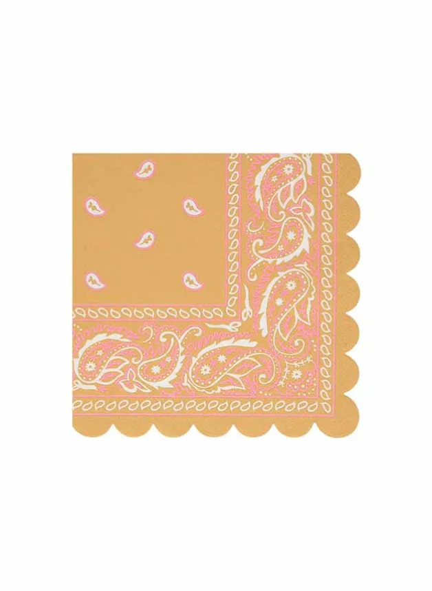 Pappersservetter Western Bandana 25,5×25,5 cm – Meri Meri