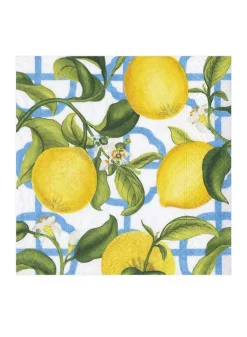 Pappersservett 33 x 33 cm – Citroner Seville Ivory – Caspari