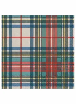 Pappersservett 33 x 33 cm Dress Stewart Tartan – Caspari