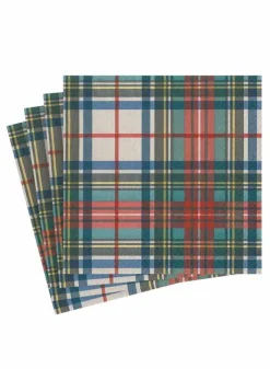 Pappersservett 33 x 33 cm Dress Stewart Tartan – Caspari