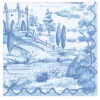 Pappersservett 33 x 33 cm – Tuscan toile blue – Caspari