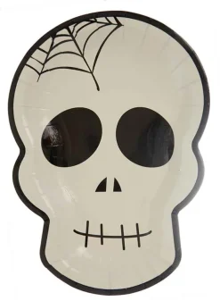 Papperstallrik 23 cm Döskalle 8 st – Halloween