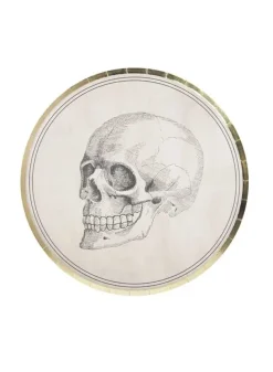 Papperstallrik med Döskalle 22 cm x 8 st