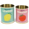 Plåtburk i set om 2 – Lemon Tomatoes