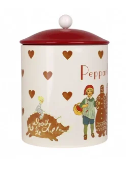 Plåtburk Julburk Aina Pepparkakor Ø 14 x H 20 cm