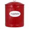 Plåtburk Julburk – Pepparkakor Röd Ø 14,5 x H 20 cm