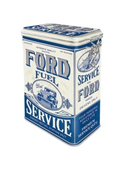 Plåtburk Kaffeburk Knäpplock Ford Fuel Service – Nostalgic Art