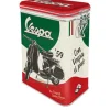 Plåtburk Kaffeburk Knäpplock, Vespa Retro Piaggio – Nostalgic Art