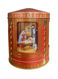 Plåtburk/ Kakburk – Nativity – Speldosa