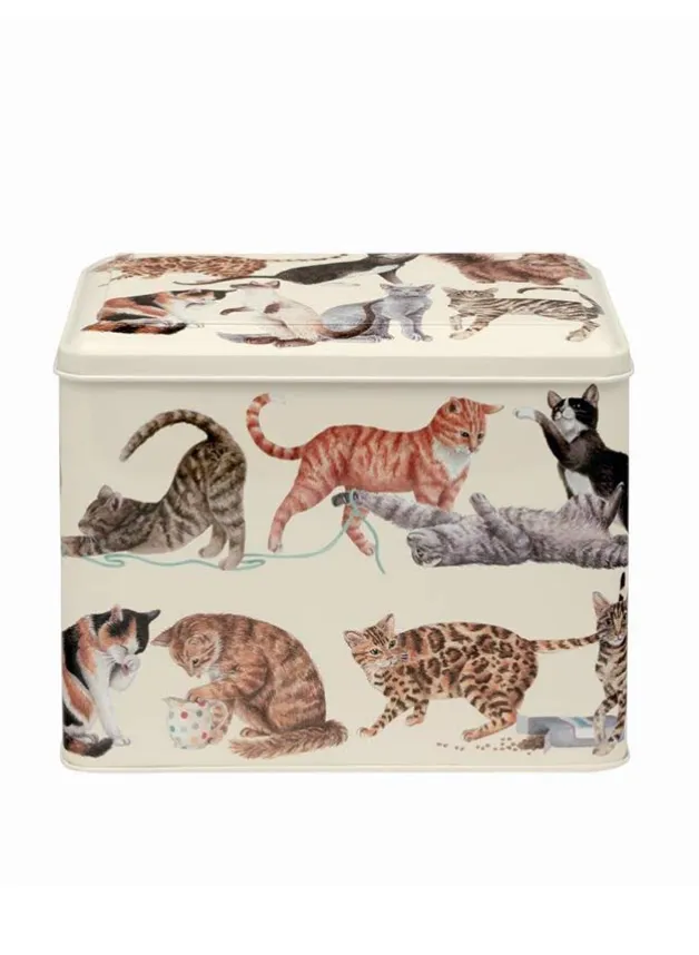Plåtburk, Kakburk Rektangulär, Katter – Emma Bridgewater