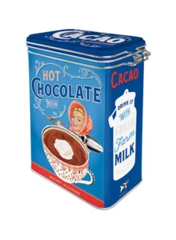 Plåtburk Knäpplock Kakao ”Cacao Addicted” – Nostalgic Art