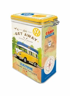 Plåtburk Knäpplock – VW Let’s Get Away – Nostalgic Art