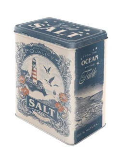 Plåtburk Sea Salt L – Hög rektangulär – Nostalgic Art