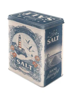 Plåtburk Sea Salt L – Hög rektangulär – Nostalgic Art
