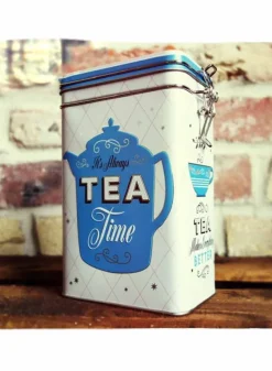 Plåtburk Teburk Knäpplock Tea time – Nostalgic Art