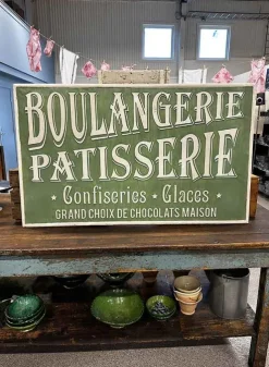 Plåtskylt Boulangerie Patisserie 122,5×73,5 cm – Vintage Design