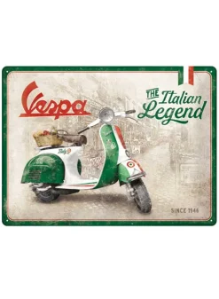 Plåtskylt ”Vespa – Italian Legend” – 30 x 40 cm – Nostalgic Art