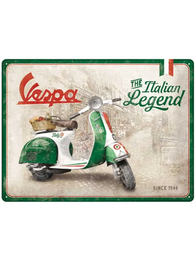 Plåtskylt ”Vespa – Italian Legend” – 30 x 40 cm – Nostalgic Art