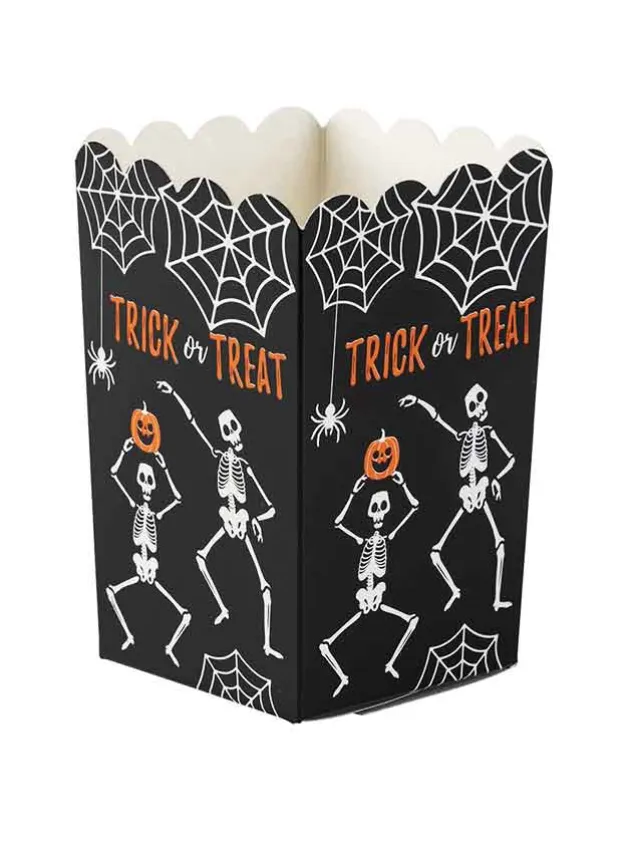 Popcornbox Halloween Dansande Skelett – 8 st