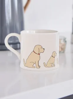Porslinsmugg med Labradoodle
