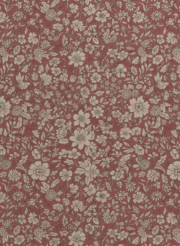 Presentpapper – Blossom Red – 10m Maileg