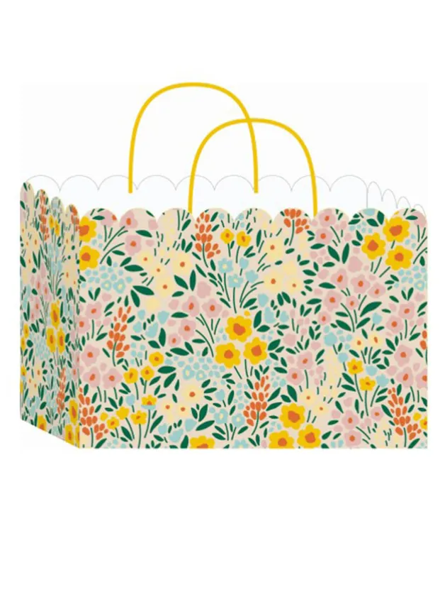 Presentpåse liggandes – Easter Flowers 24 x 16,5 x 16,5 cm