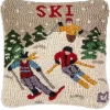 Prydnadskudde i ull ”Ski” 35×35 cm