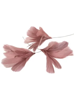 Påskfjädrar Gammelrosa Blom 12-pack