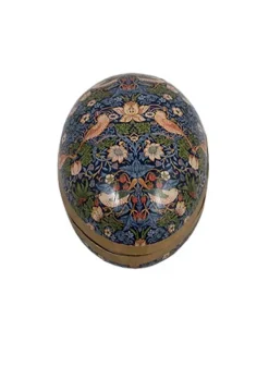 Påskägg William Morris 15 cm – Strawberry Thief