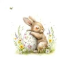 Påskservett i papper – Bunny with Egg