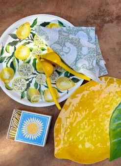 Serveringsfat i melamin Citron 44 cm – Eddingtons