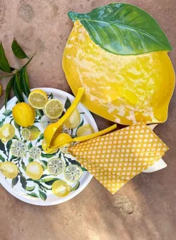 Serveringsfat i melamin Citron 44 cm – Eddingtons