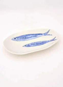 Serveringsfat med fiskar 26,5 x 17 cm – Batela