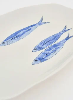 Serveringsfat med fiskar 38,5 x 24 cm- Batela