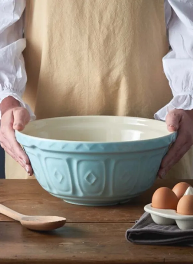 Skål 4 liter – Stengods Ljusblå – Mason Cash Ø29 cm Höjd 14 cm