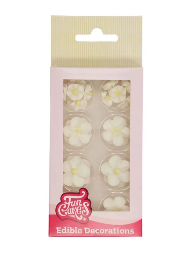 Sockerdekoration Blossom Mix vit/gul 32 st – Fun Cakes