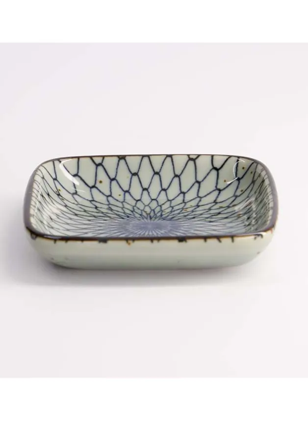Sojafat nätmönster fyrkantigt 9×1,6 cm – Tokyo Design