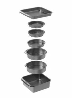 Stapelbara bakformar – Set i 7 delar – MasterClass MCSPSCAKE7PC